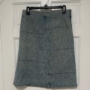 Vintage J. Crew Denim Patchwork A-line Skirt